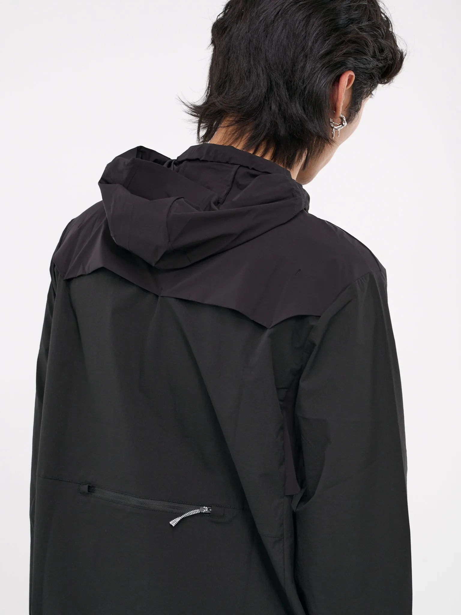 Technical Windbreaker Jacket (RBMW056FA38-BLACK) sold by lorenzo product image thumbnail 5