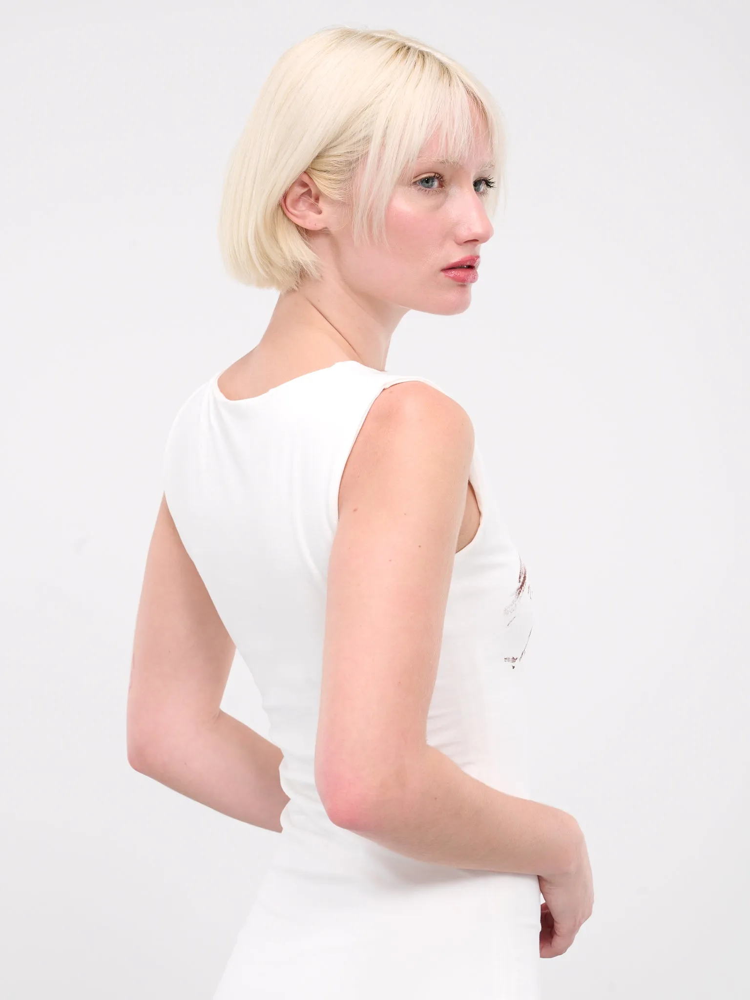 Temple Dress (TEMPLE-DRESS-WHITE-BROWN) sold by lorenzo product image thumbnail 4