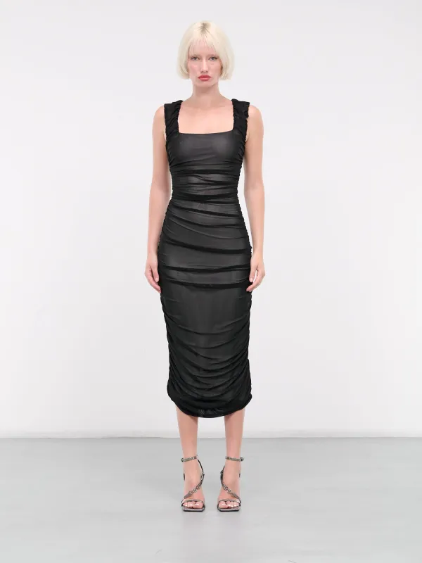 Double Mesh Dress (DOUBLE-MESH-DRESS-BLACK) sold by lorenzo