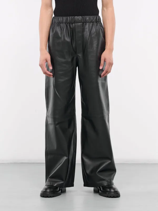 Leather Boxer Pants (CO-PT006-M-LEA001-BLACK) sold by lorenzo