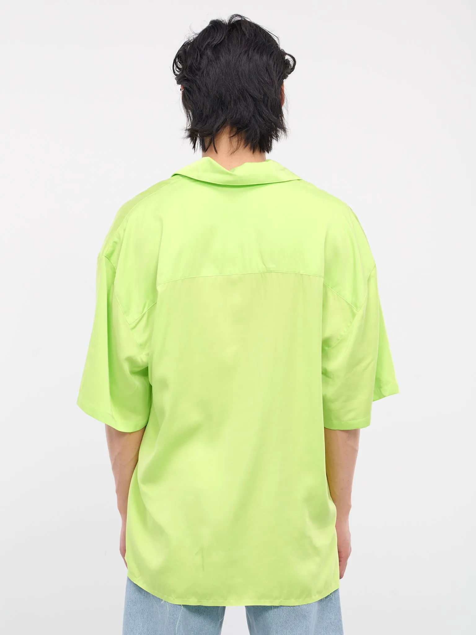 Lime Button-Up Camisole Shirt (426-LIMIRR-LIME-IRRIDESCENT) sold by lorenzo product image thumbnail 3