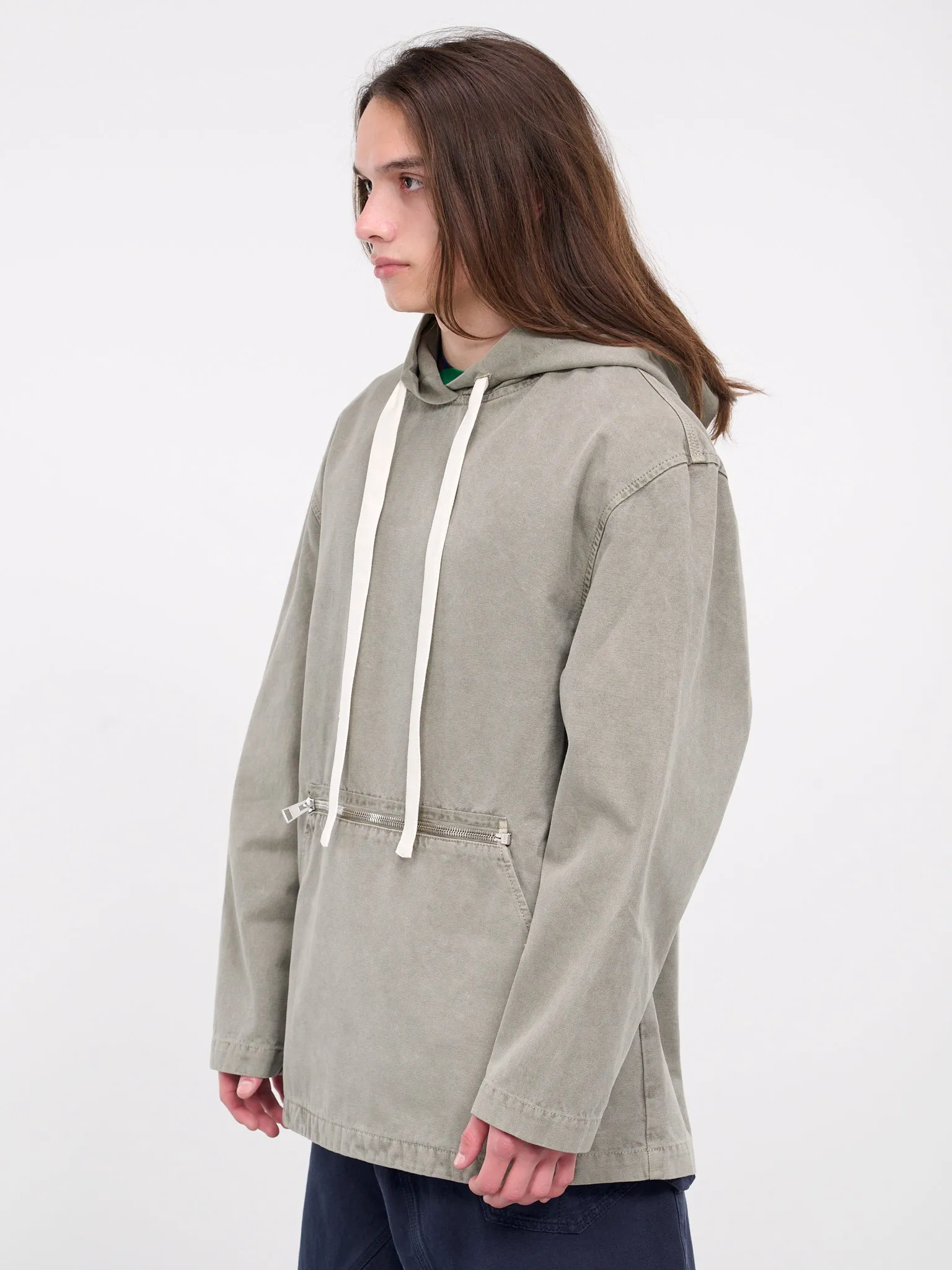 Garment Dye Hoodie (JK0311-PG1476-GREY) sold by lorenzo product image thumbnail 2