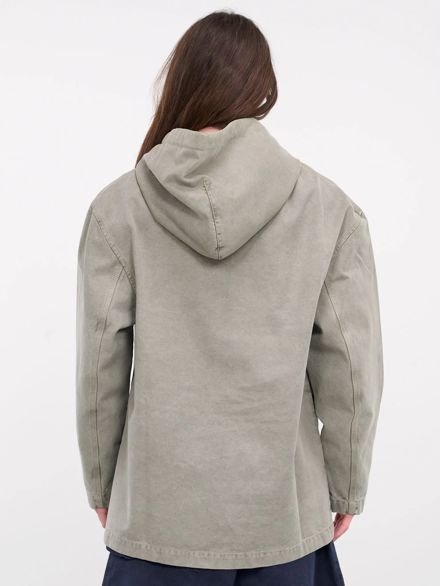 Garment Dye Hoodie (JK0311-PG1476-GREY) sold by lorenzo product image thumbnail 3