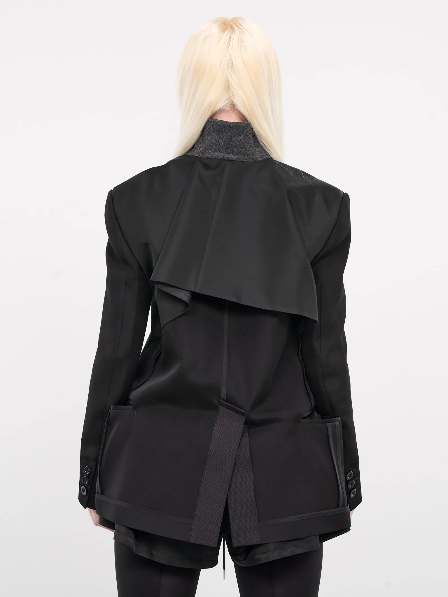 Double-Faced Jacket (24-07206-001-BLACK) sold by lorenzo product image thumbnail 3