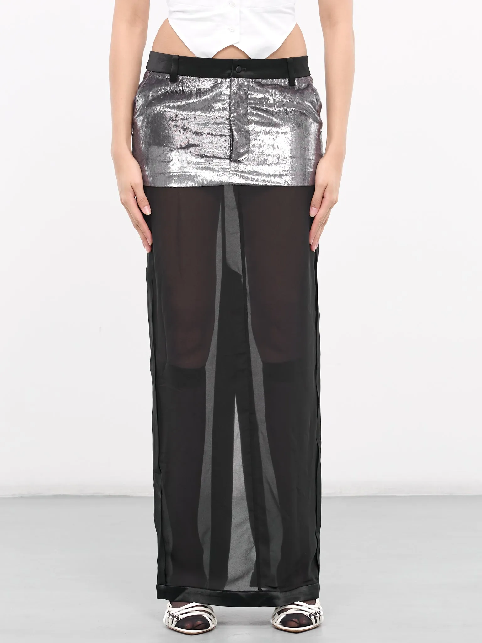 Splicing Skirt (SK-07SL-SILVER) sold by lorenzo