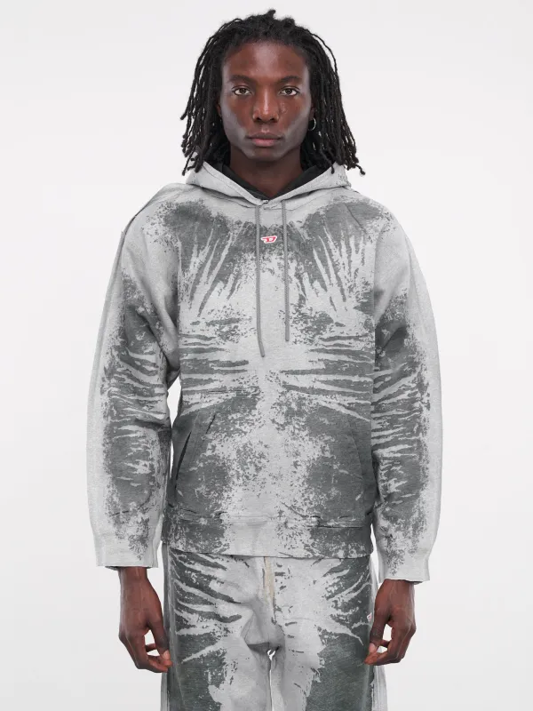 D-Um-Rib-S Hoodie (A14190-D-UM-RIB-S-DENIM) sold by lorenzo