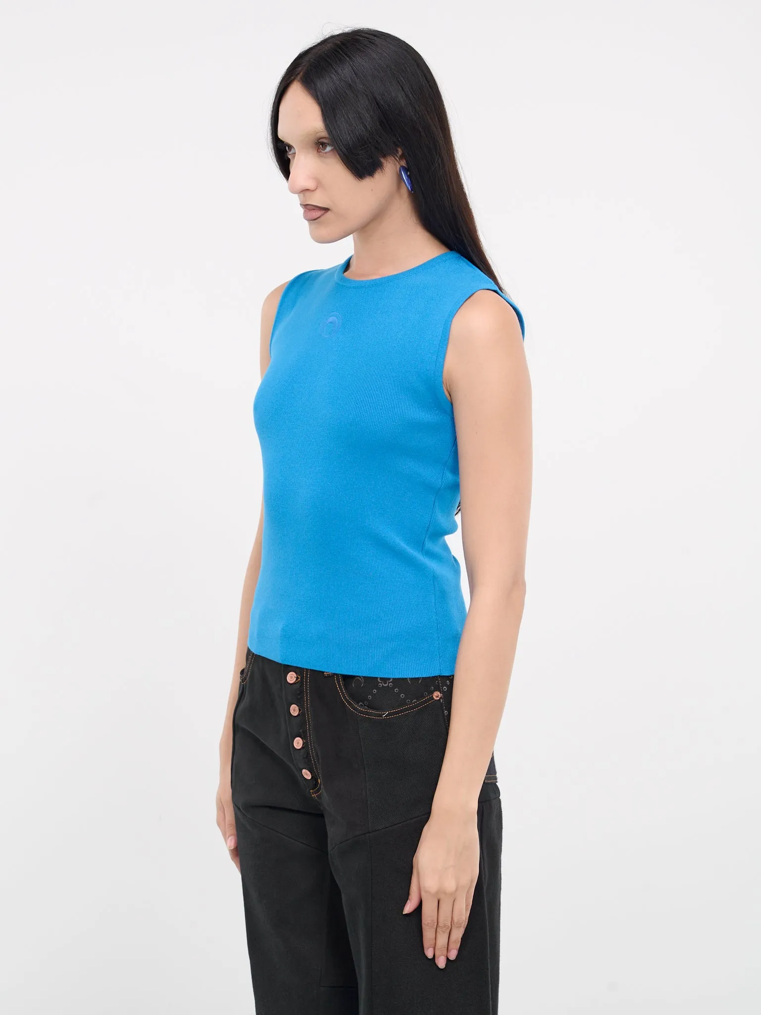 Core Knit Tank Top (WTK026-CKNI0511-AZUR) sold by lorenzo product image thumbnail 2