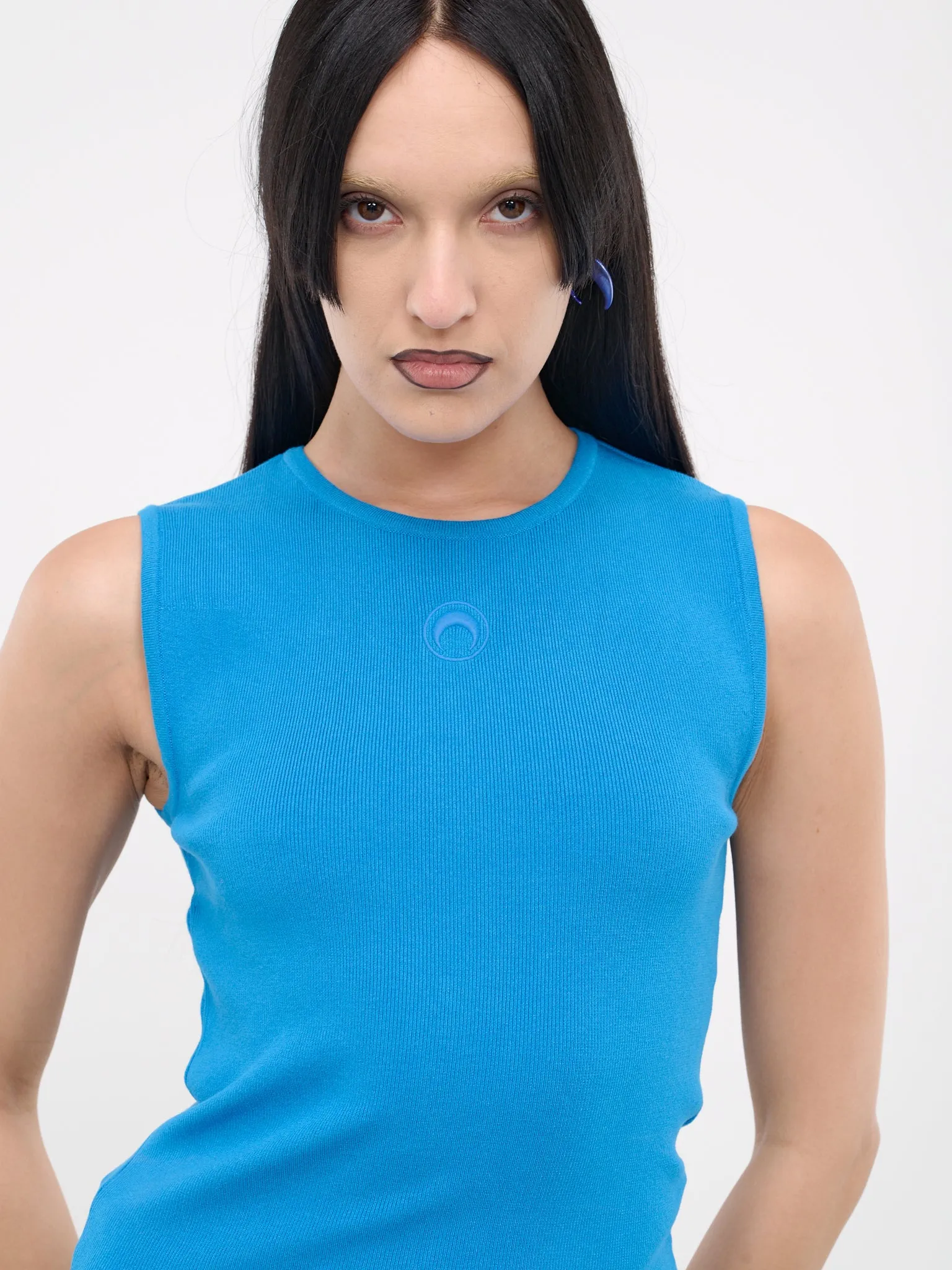 Core Knit Tank Top (WTK026-CKNI0511-AZUR) sold by lorenzo product image thumbnail 4