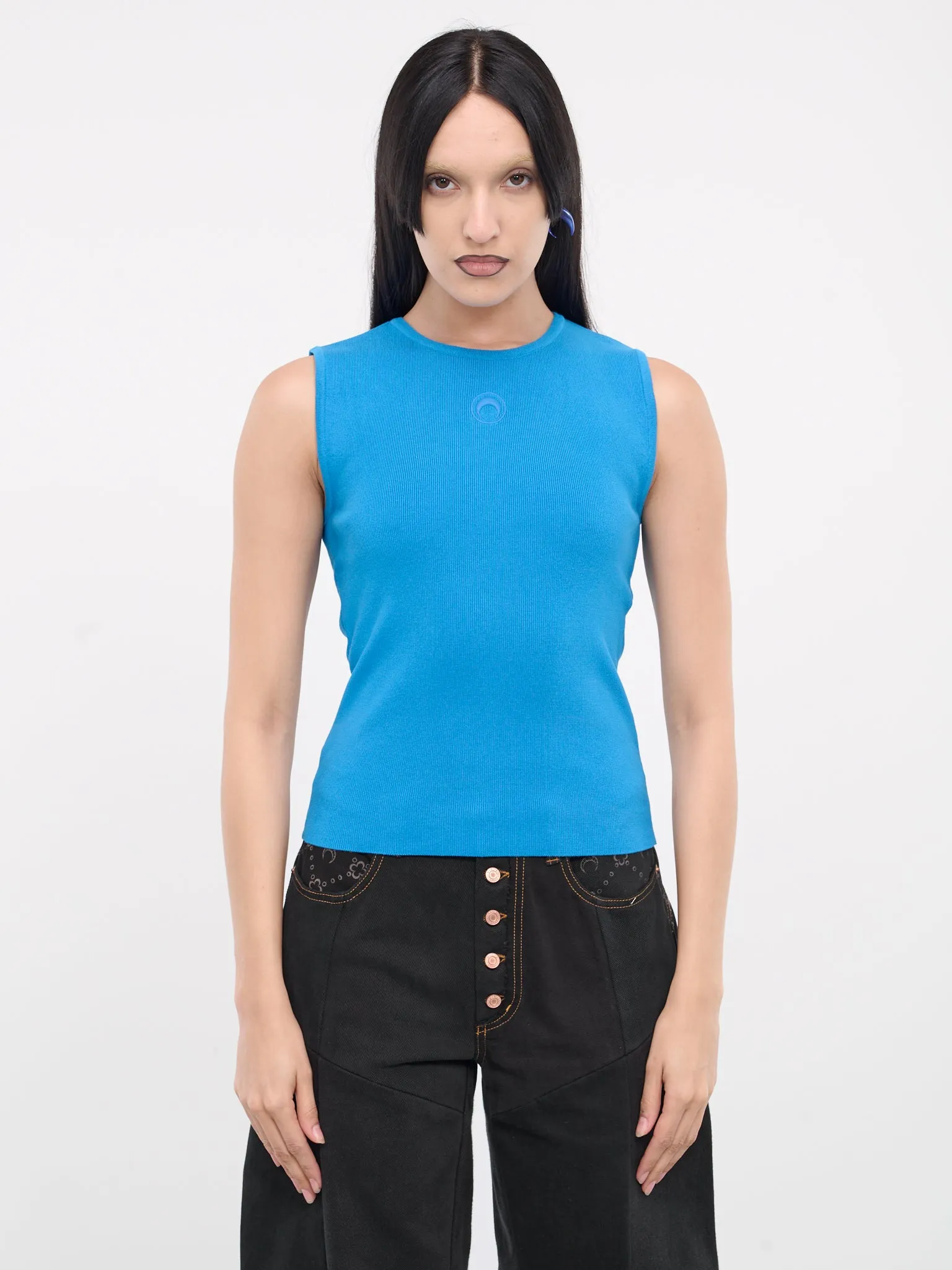 Core Knit Tank Top (WTK026-CKNI0511-AZUR) sold by lorenzo