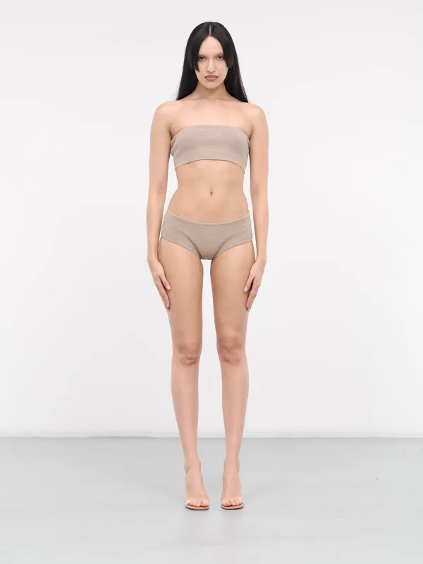 Knit Top & Coulotte Set (4M063A-N0809-SANDY-GREY) made by Blumarine