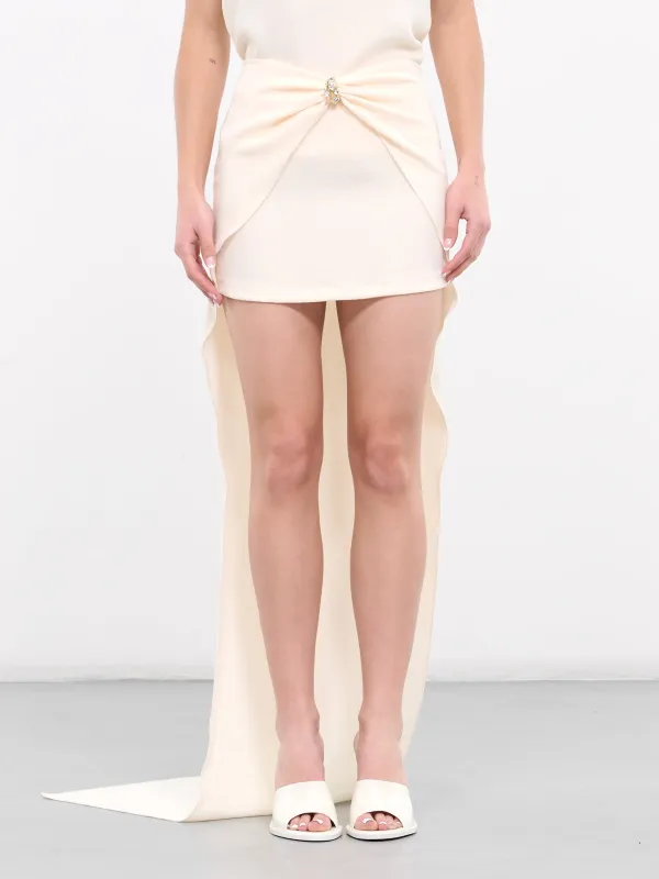 Train Mini Skirt (4G019A-N0108-BUTTER) made by Blumarine