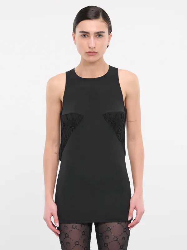 Pleated Tank (SY-T27-BLACK) sold by lorenzo