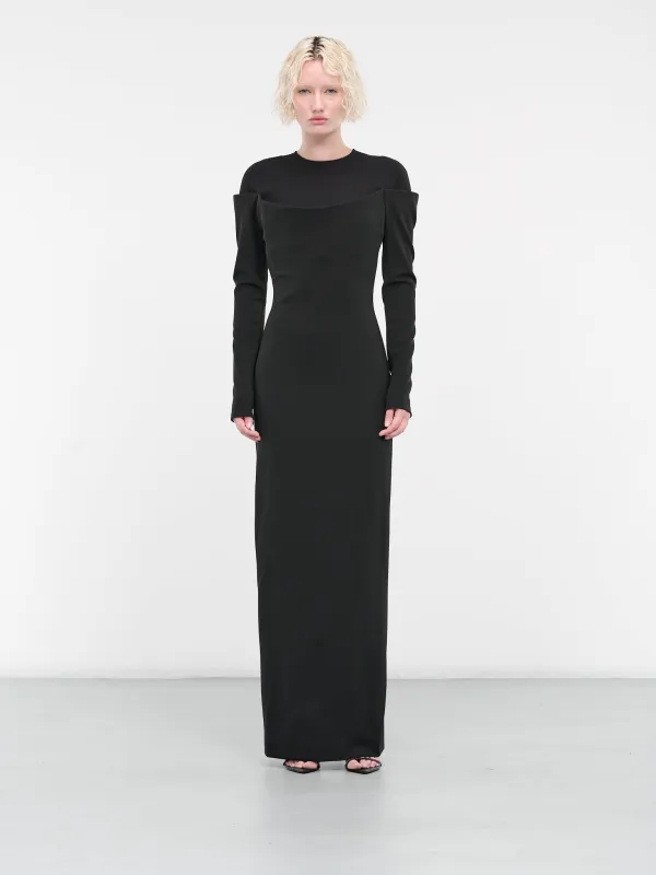 La Robe Sabre (241DR133-1036-BLACK) made by Jacquemus