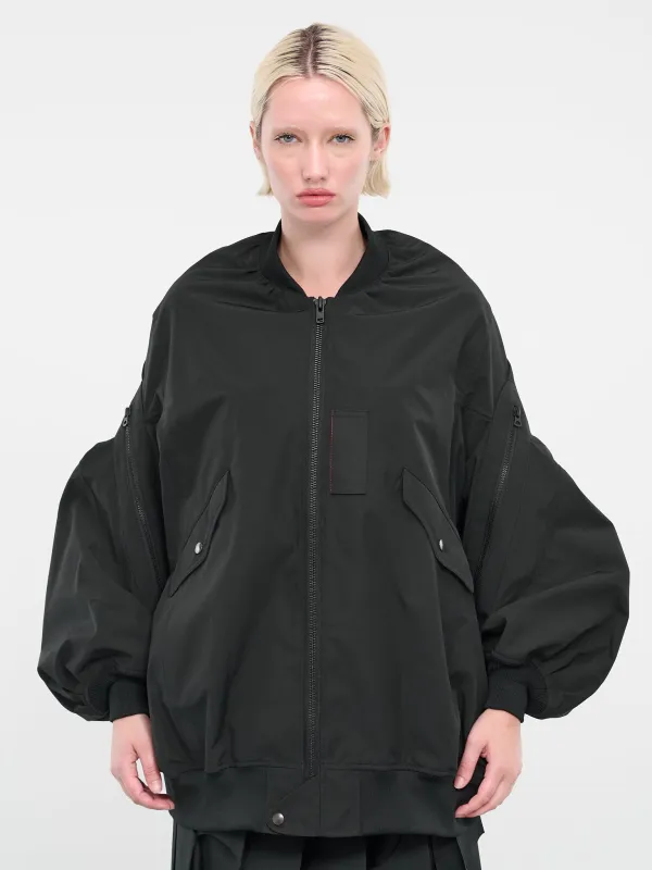 Puffy Bomber Jacket (JM-J033-051-BLACK) made by Junya Watanabe