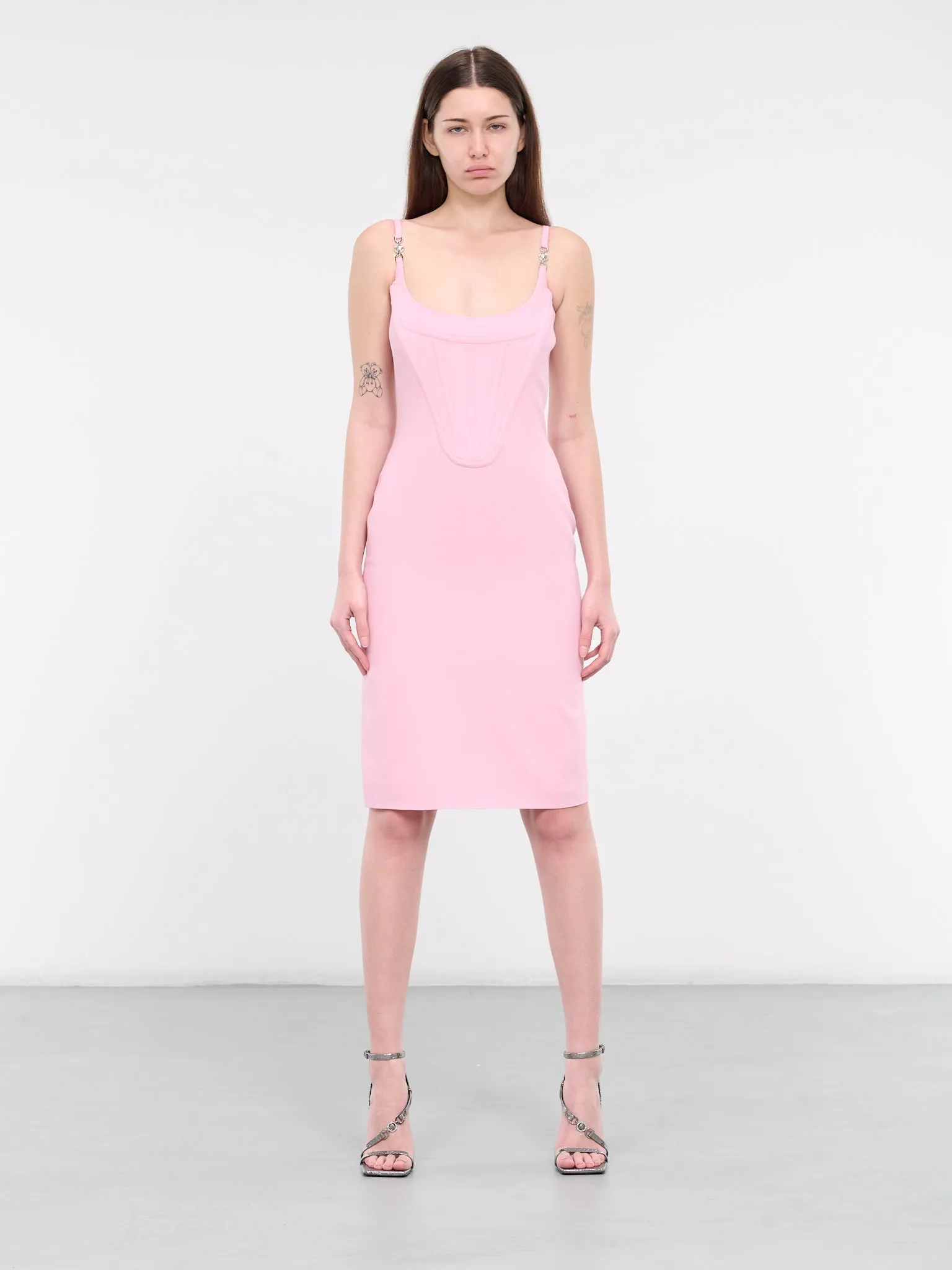 Corset Midi Dress (1013213-1PR20-PINK) sold by lorenzo