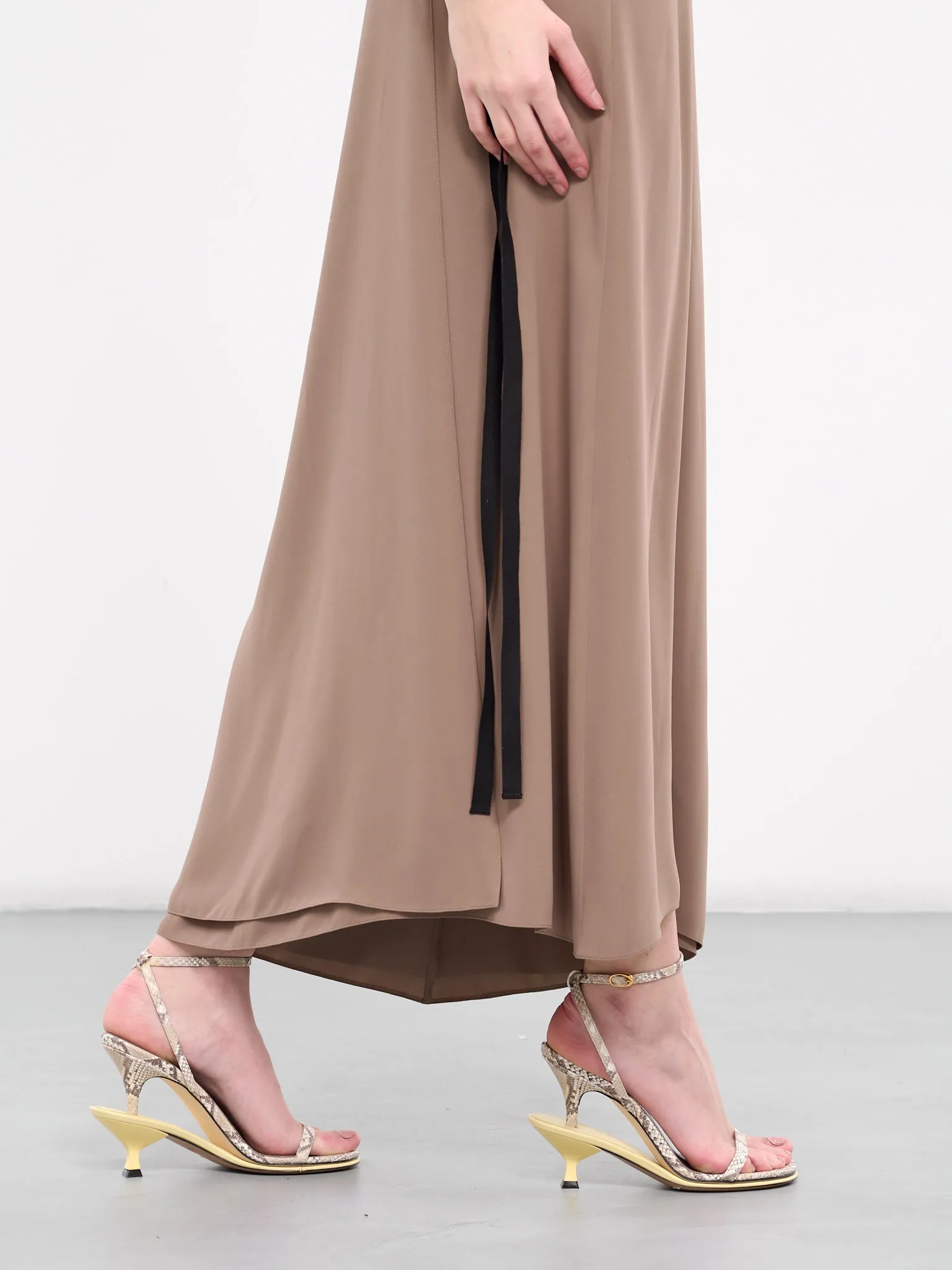 Asymmetric Maxi Dress (S62DG0019-MTN009-BROWN) sold by lorenzo product image thumbnail 4