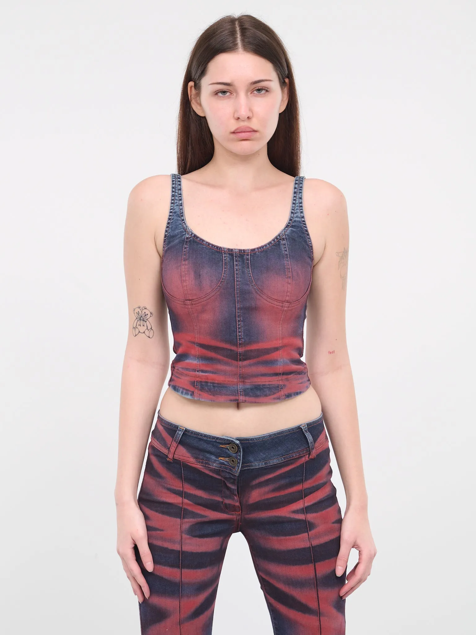 Harley Crop Top (HARLEYTOCRER-CREASE-RED) sold by lorenzo