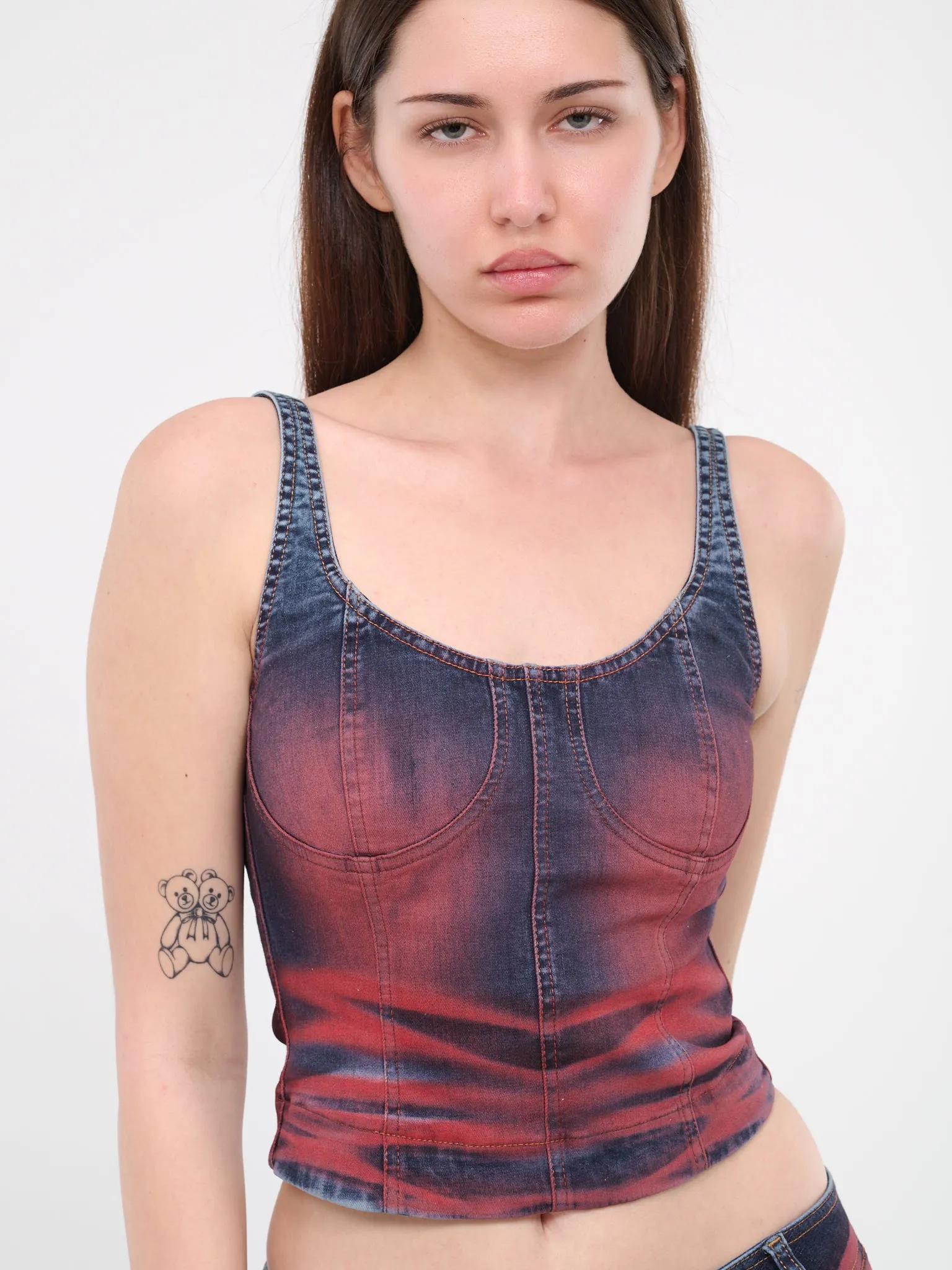 Harley Crop Top (HARLEYTOCRER-CREASE-RED) sold by lorenzo product image thumbnail 4