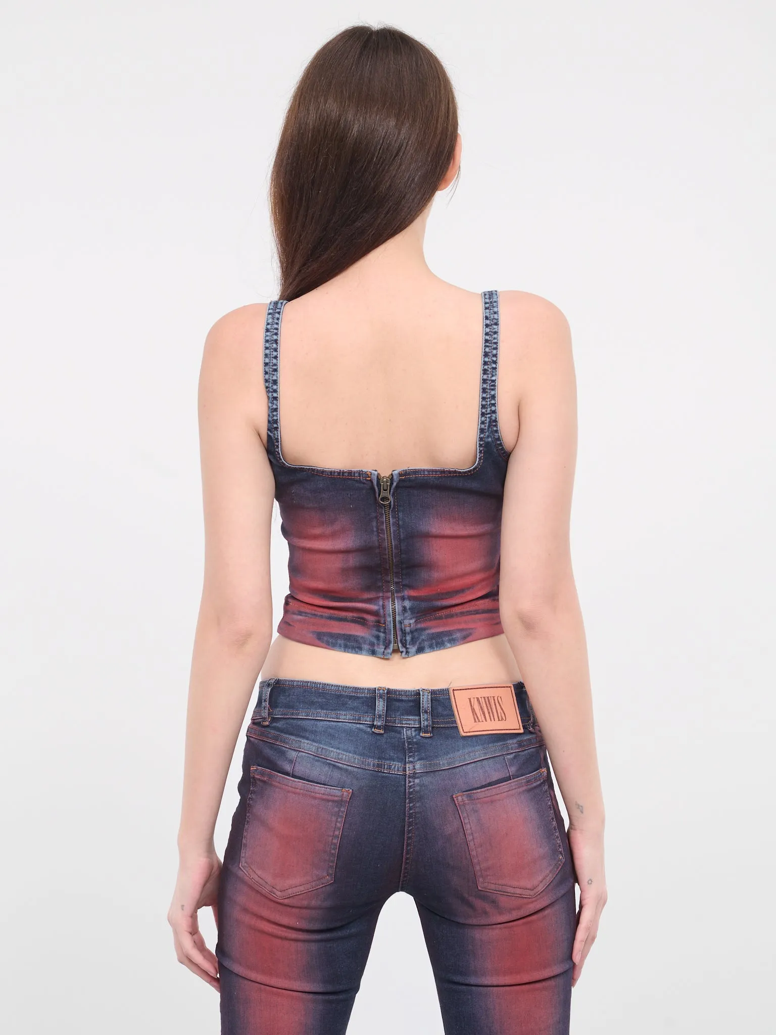 Harley Crop Top (HARLEYTOCRER-CREASE-RED) sold by lorenzo product image thumbnail 3