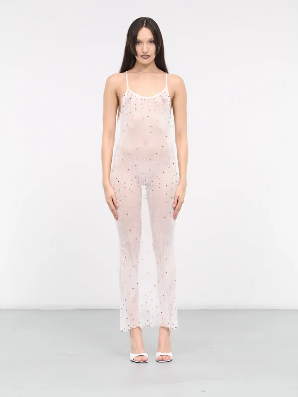 La Mariee Knit Maxi Dress (KNI4-LA-MARIEE-WHITE) sold by lorenzo