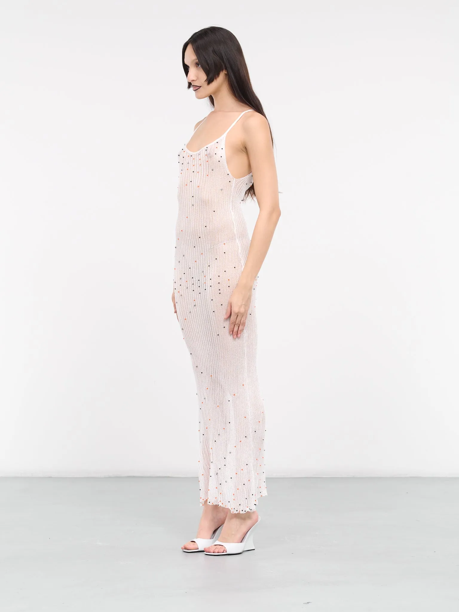 La Mariee Knit Maxi Dress (KNI4-LA-MARIEE-WHITE) sold by lorenzo product image thumbnail 2