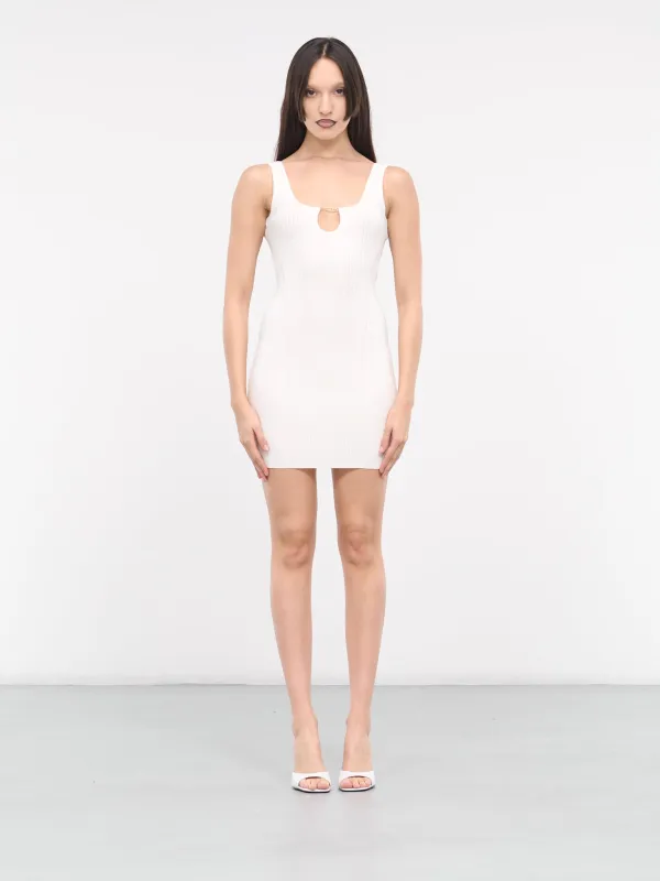 La Mini Robe Sierra (241KN355-2355-OFF-WHITE) made by Jacquemus