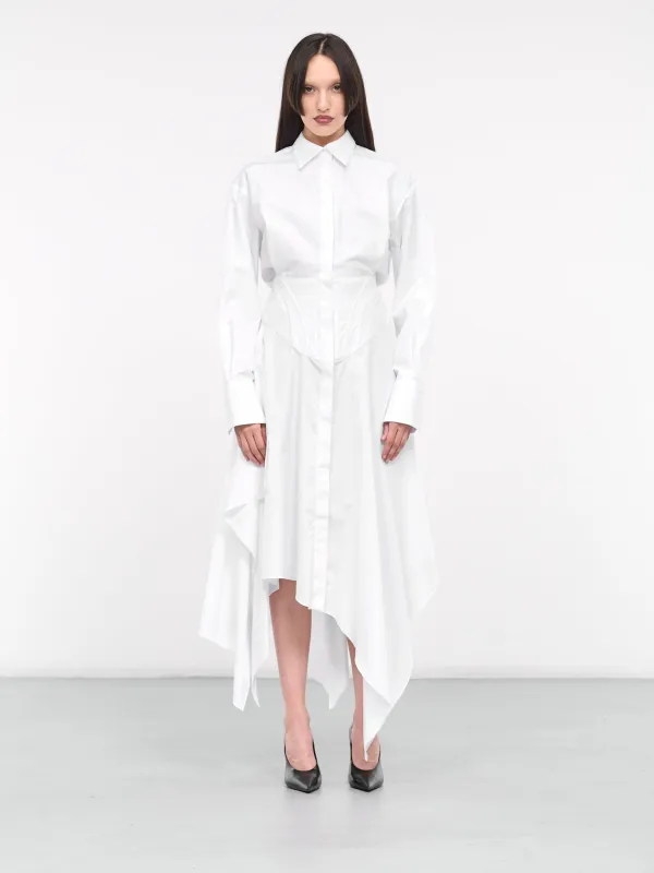 Poplin Dress (24P1RO1561288-1000-WHITE) sold by lorenzo