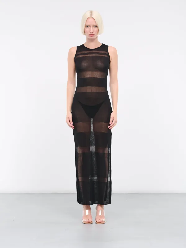 Sea Breeze Knit Dress (114133-0999-BLACK) made by lorenzo