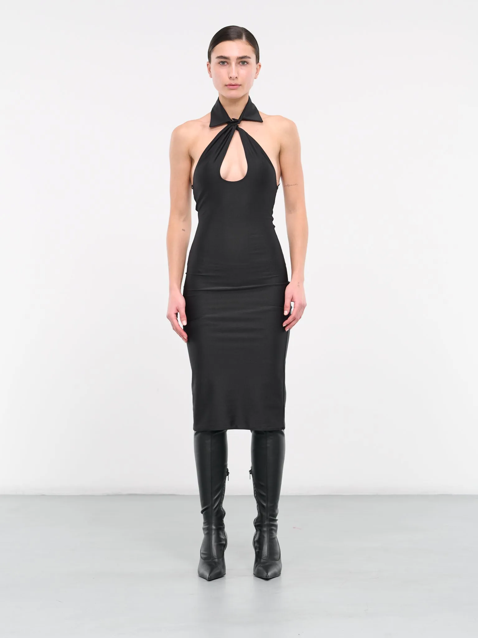Cut-Out Midi Dress (COPJS74545-BLACK) sold by lorenzo