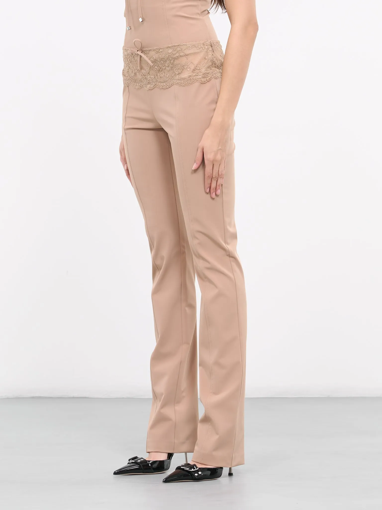 Lace Flounce Pants (2P115A-N0826-AMPHORA) sold by lorenzo product image thumbnail 2