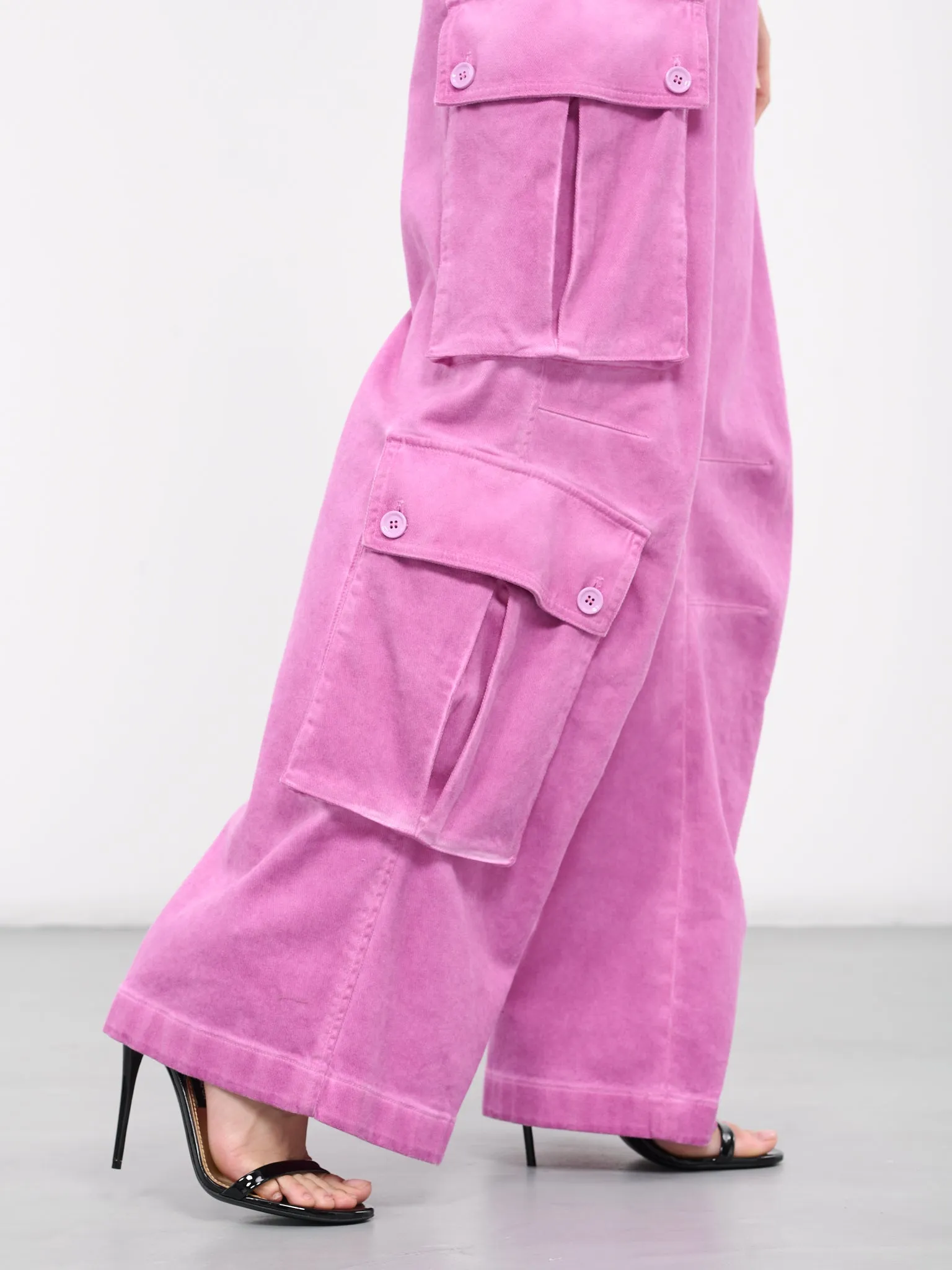 Cotton Drill Cargo Pants (FTC3JT-GDCBW-F6747-PINK) sold by lorenzo product image thumbnail 4