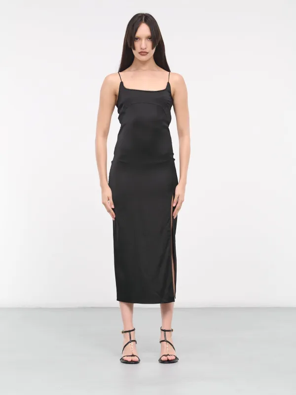 La Robe Notte (241DR100-1000-990-BLACK) made by Jacquemus