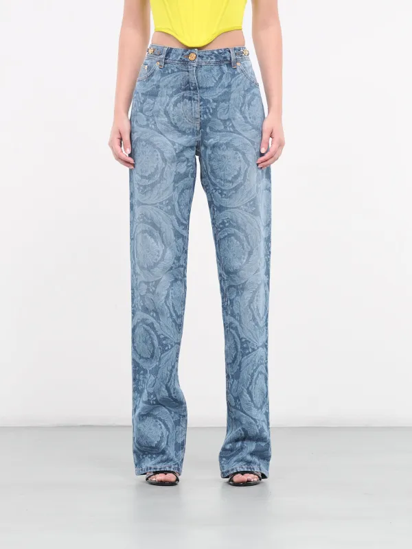 Baroque Jeans (1011519-1A10029-MEDIUM-BLUE) made by Versace
