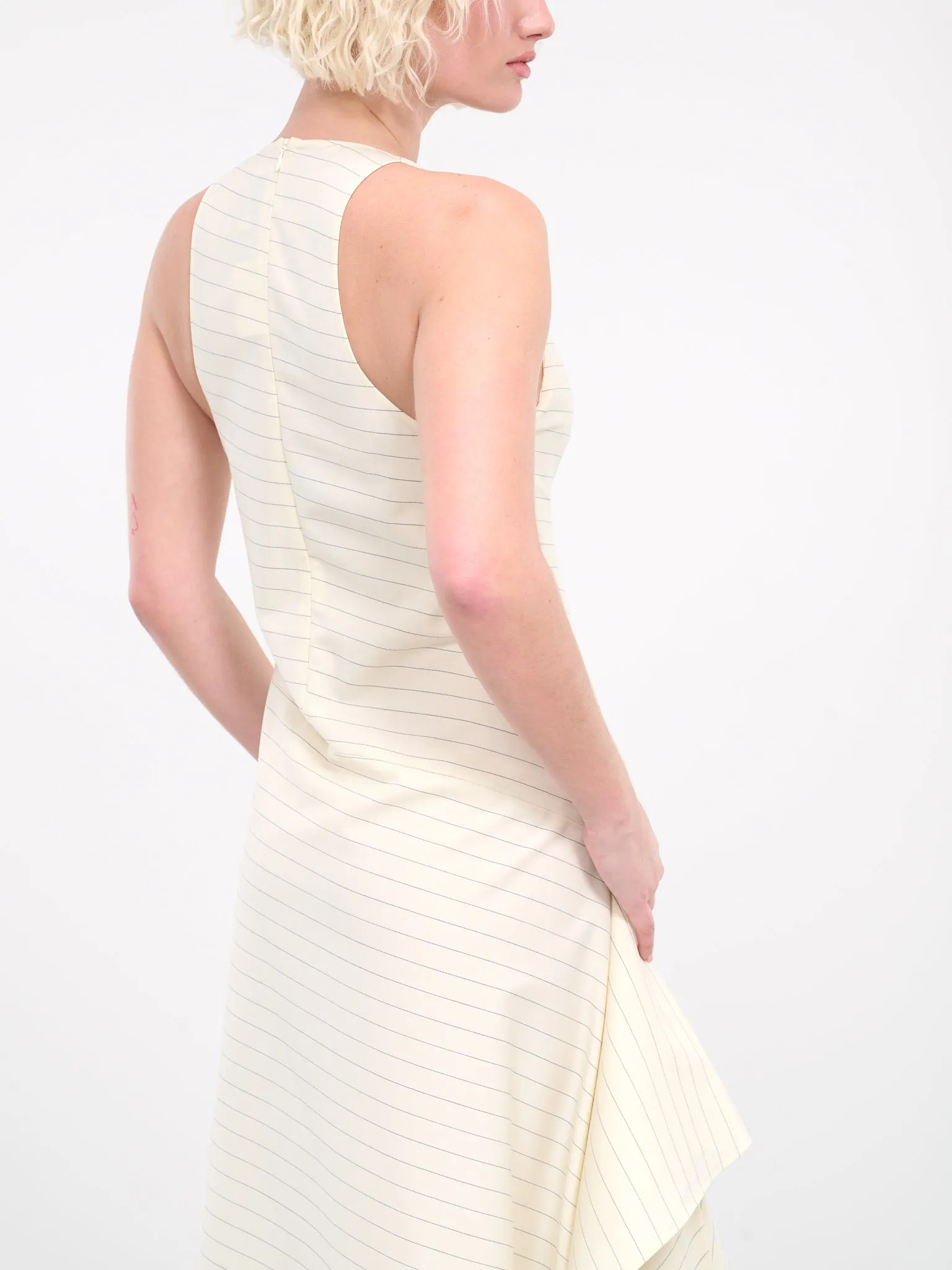 Panelled Dress (DR0412-PG1470-006-IVORY) sold by lorenzo product image thumbnail 5