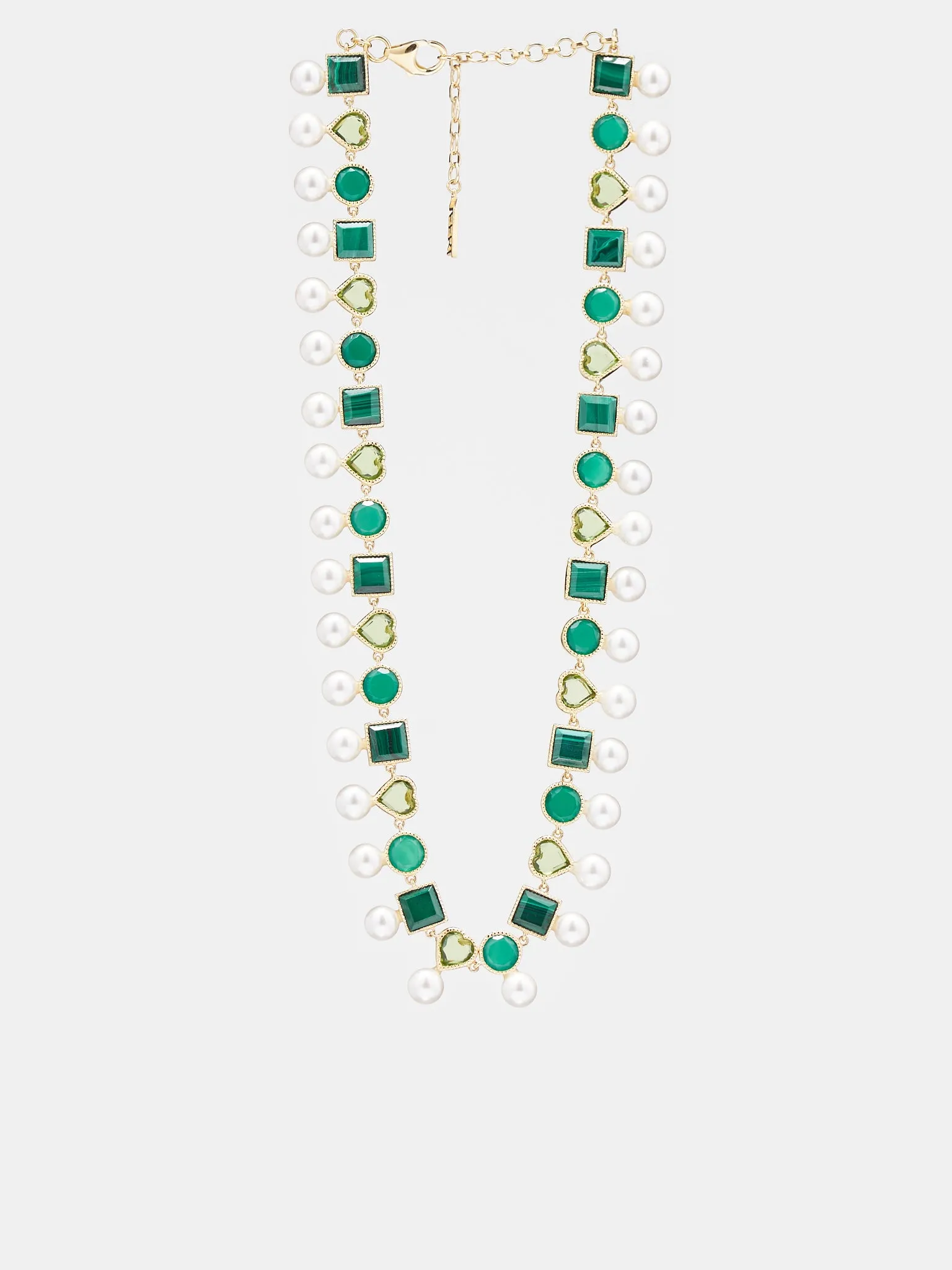 The Shape Pearl Necklace (V-DESSN0191-YG-YELLOW-GOLD) sold by lorenzo