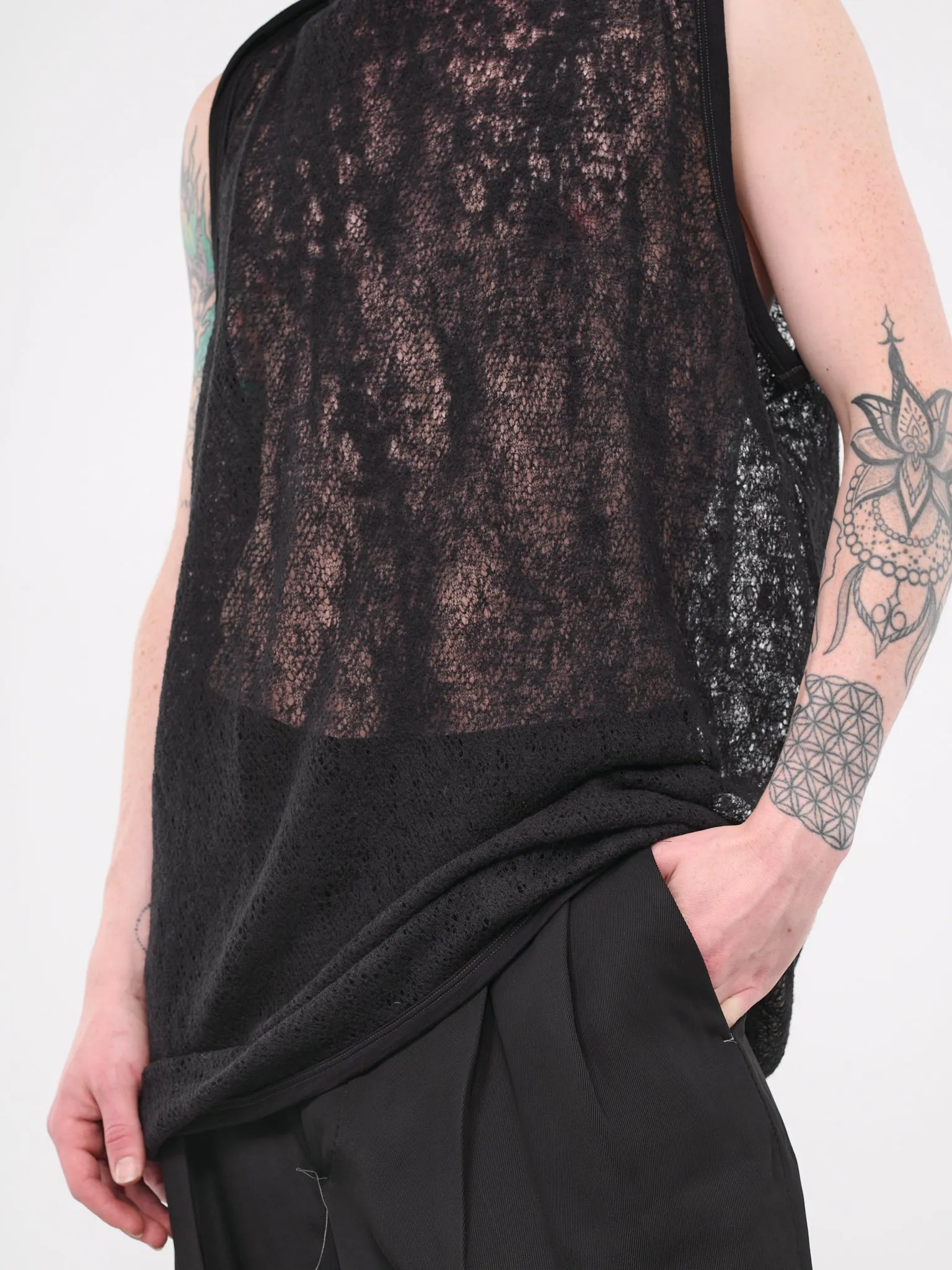 Spider Web Tank Top (JJ1014-BLACK) sold by lorenzo product image thumbnail 5
