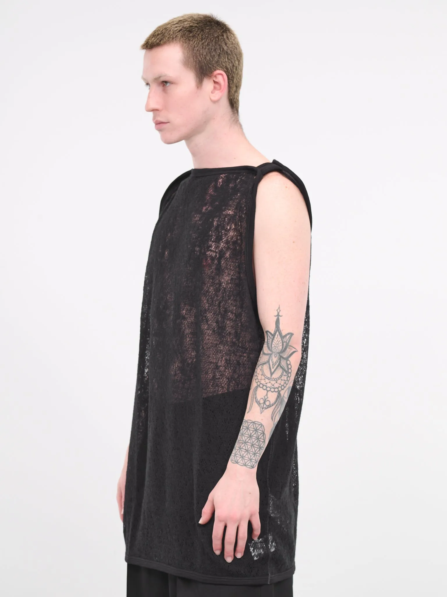 Spider Web Tank Top (JJ1014-BLACK) sold by lorenzo product image thumbnail 2