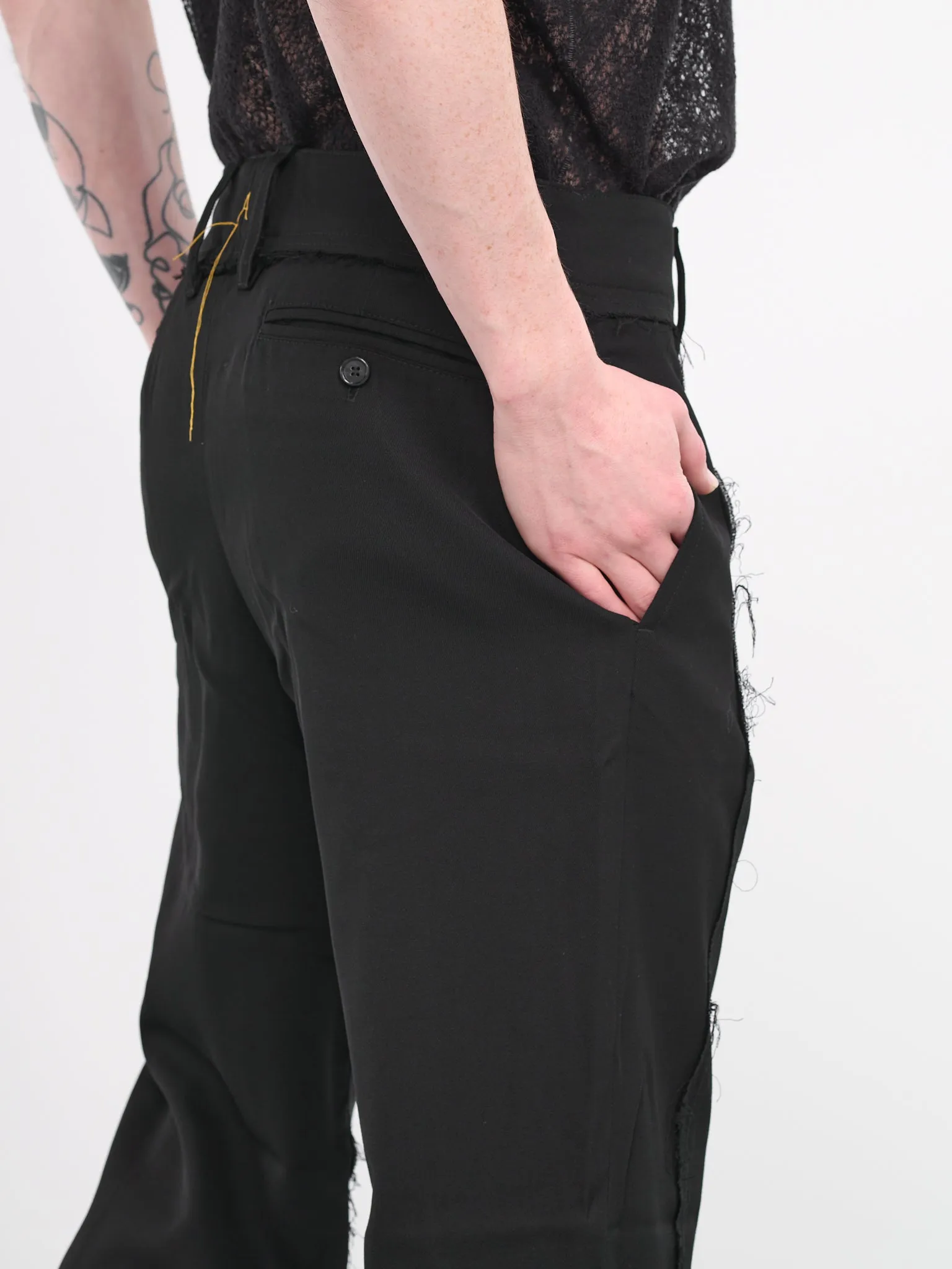 Panel Trousers (P102-BLACK) sold by lorenzo product image thumbnail 5