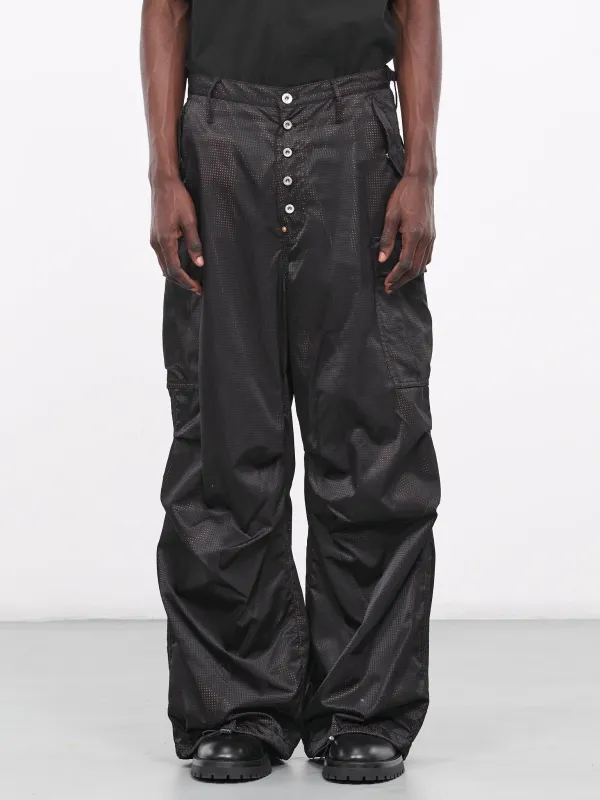 Nylon Cargo Pants (23AWPT12-BLACK) sold by lorenzo