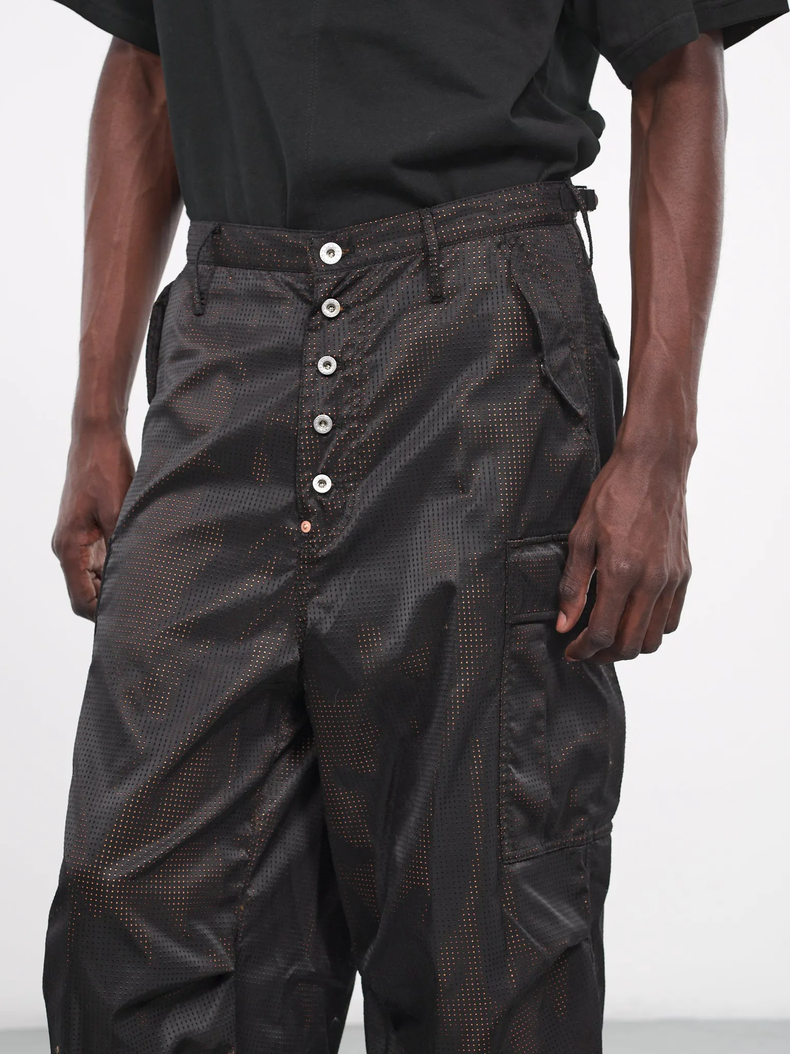 Nylon Cargo Pants (23AWPT12-BLACK) sold by lorenzo product image thumbnail 5