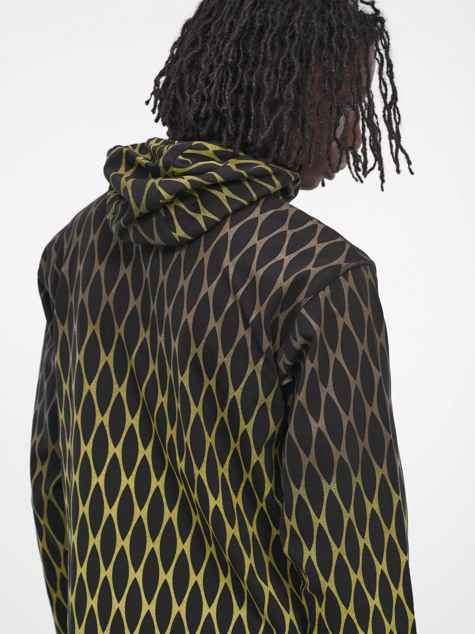 Chain Print Hoodie (KUW3ML02KR-C4001-999-BLACK) sold by lorenzo product image thumbnail 5