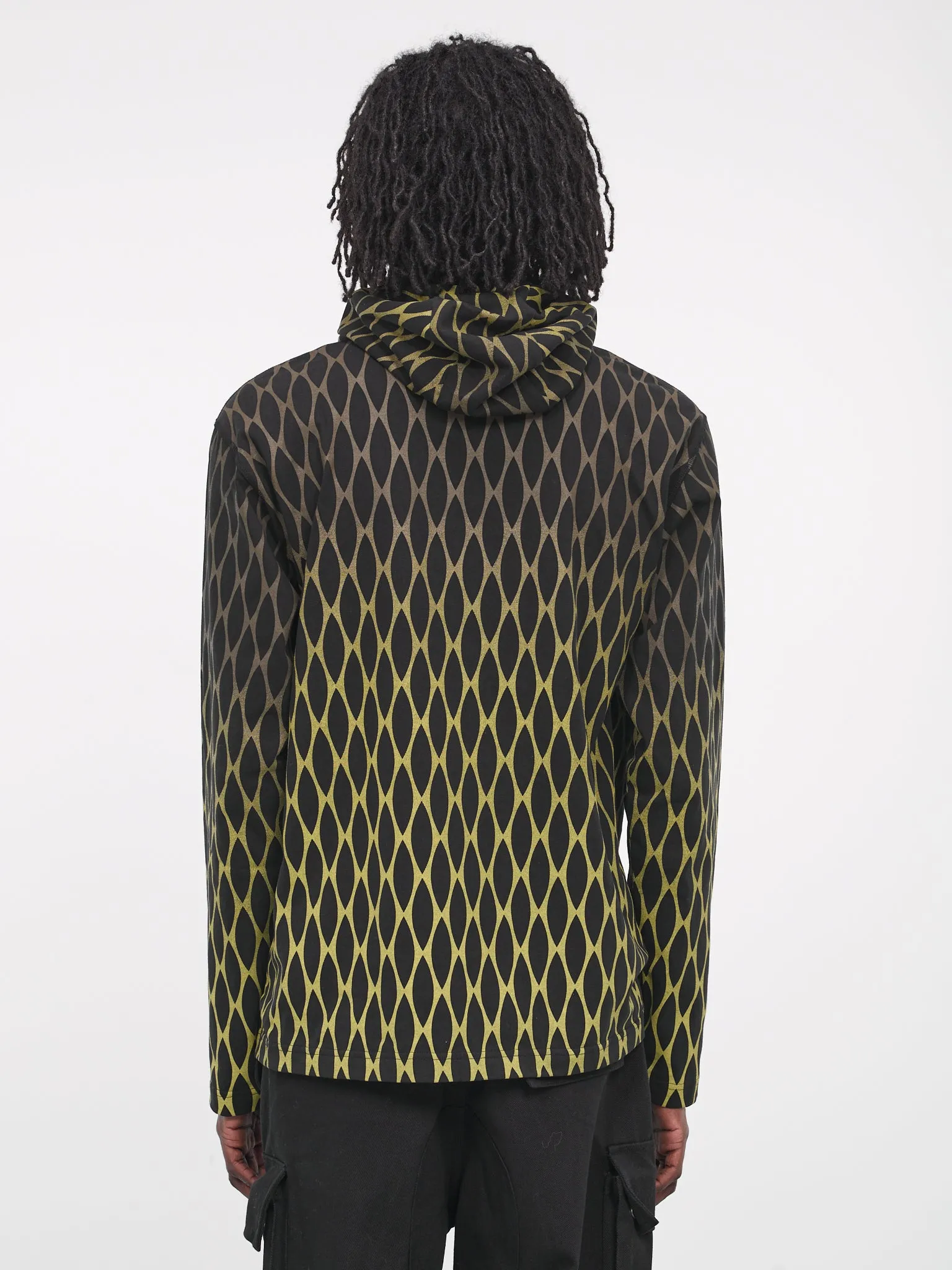 Chain Print Hoodie (KUW3ML02KR-C4001-999-BLACK) sold by lorenzo product image thumbnail 3