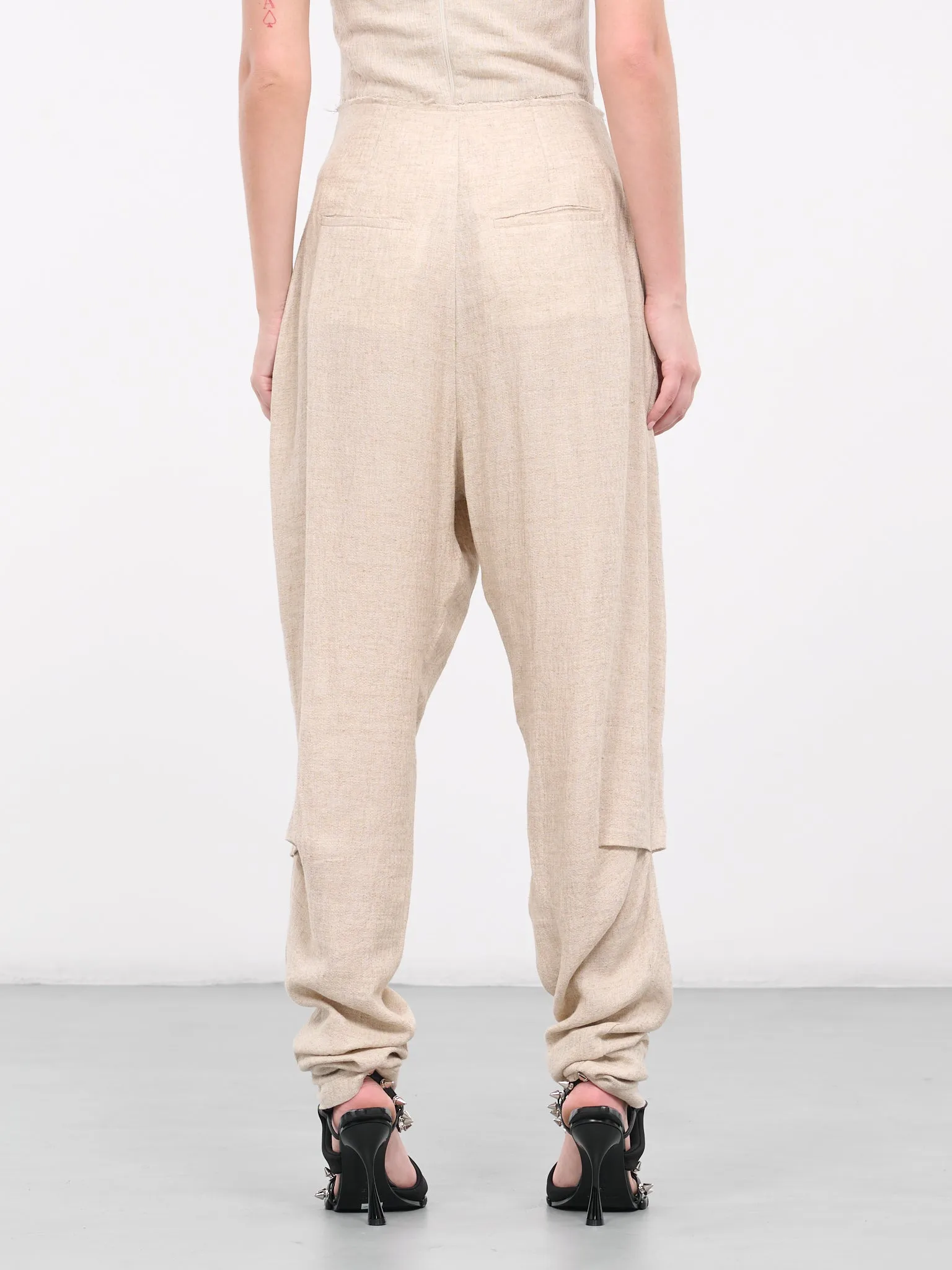 Linen Crepe Pants (EV052Y003-OAT) sold by lorenzo product image thumbnail 3