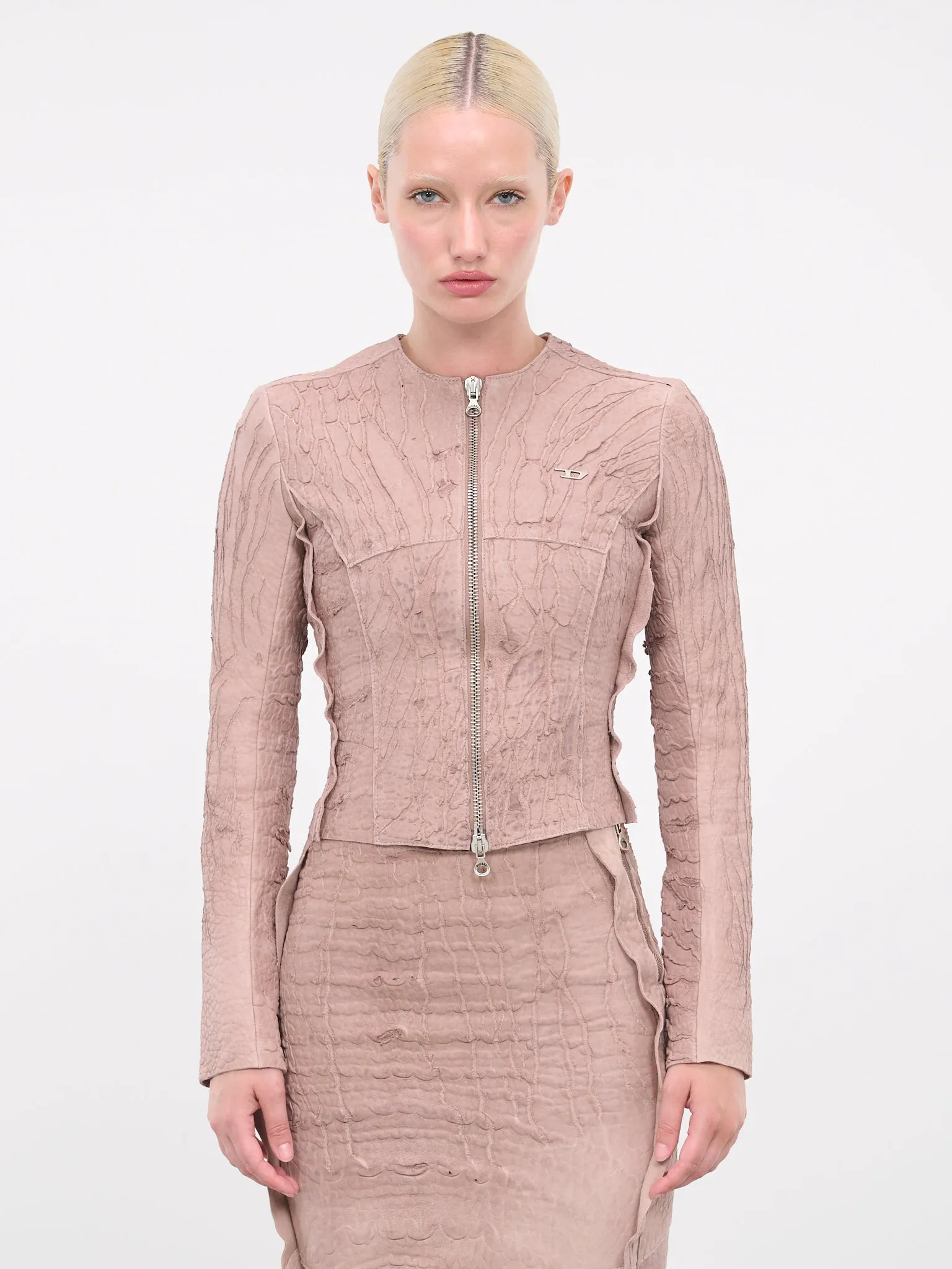 L-Crack Jacket (A11681-0JNAN-61HA-CLAY-BROWN) sold by lorenzo