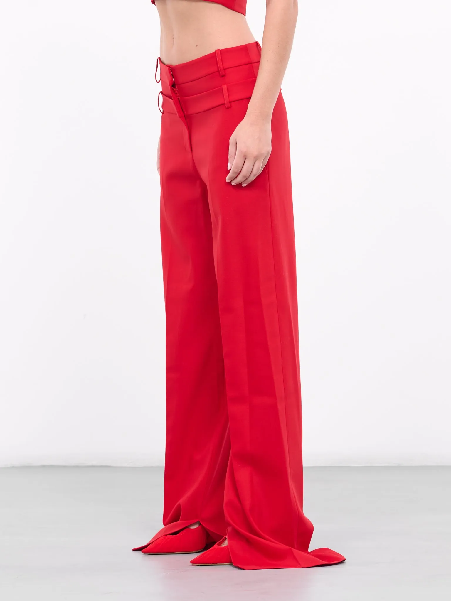 Double-Waist Trousers (DK15TR-RED) sold by lorenzo product image thumbnail 2