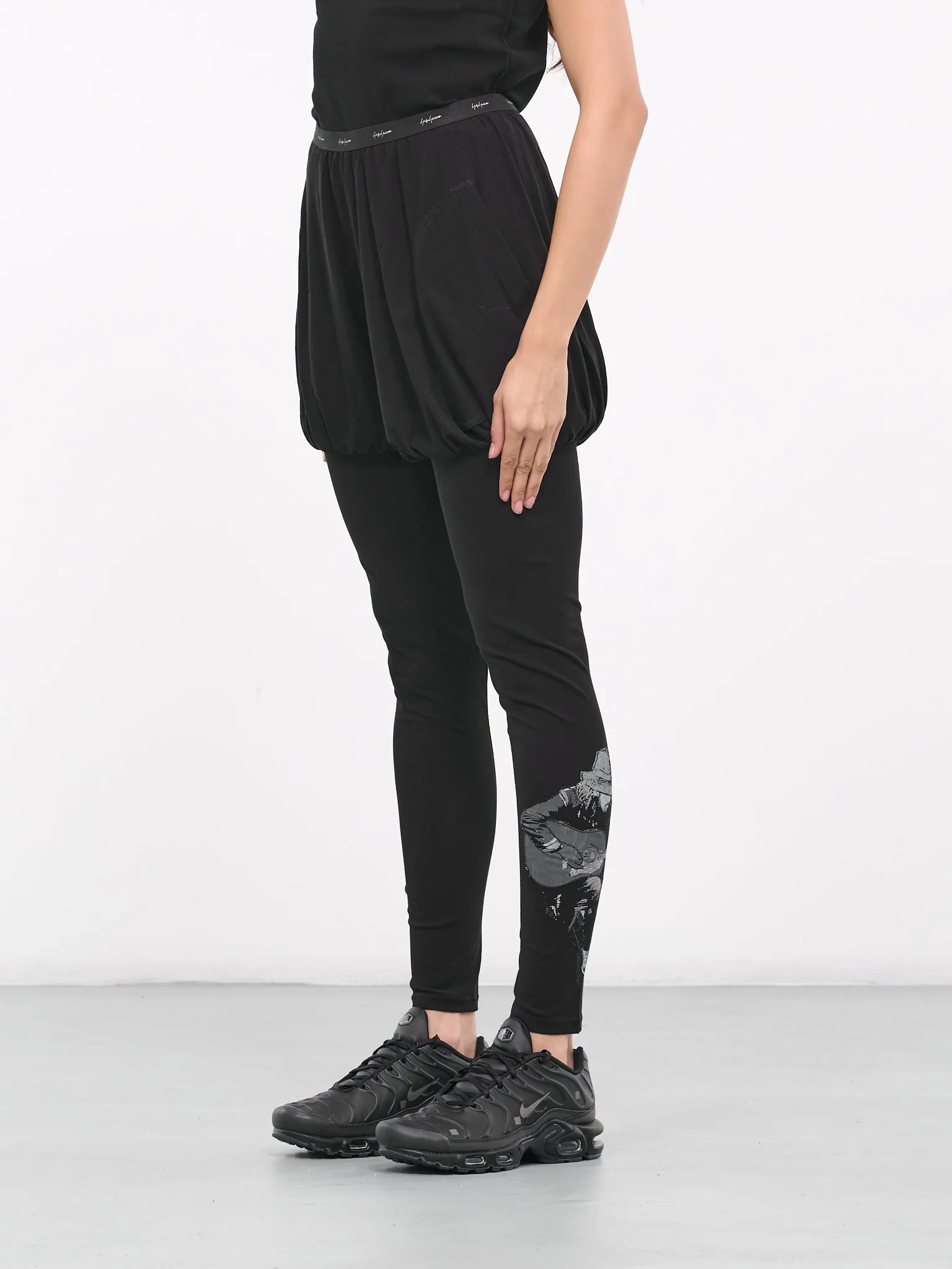 Gathered Leggings (FJ-P15-018-01-BLACK) sold by lorenzo product image thumbnail 2