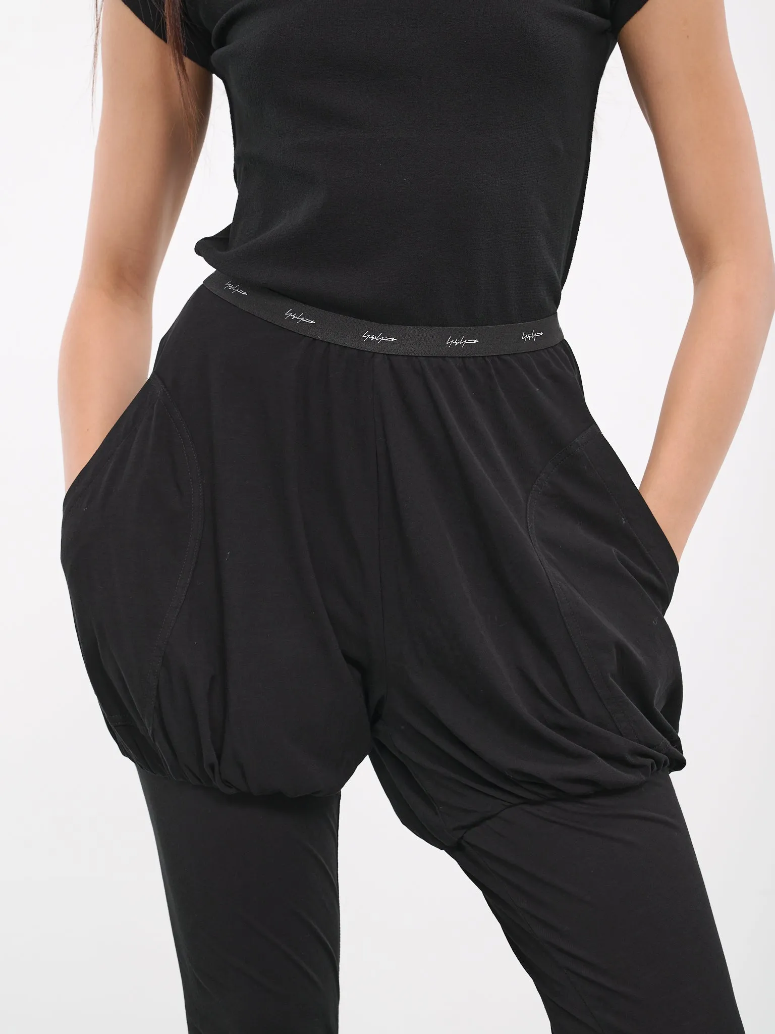 Gathered Leggings (FJ-P15-018-01-BLACK) sold by lorenzo product image thumbnail 4