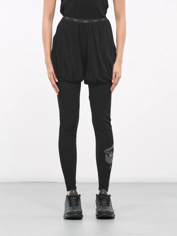 Gathered Leggings (FJ-P15-018-01-BLACK) sold by lorenzo