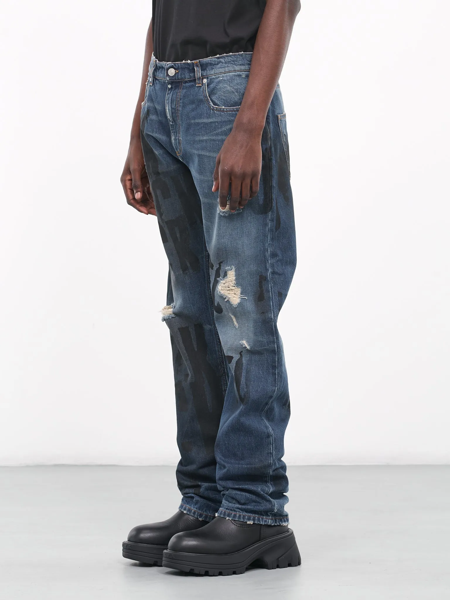 Mark Flood Jeans (AAUPA0416FA01-BLU0014-MID-BLUE) sold by lorenzo product image thumbnail 2