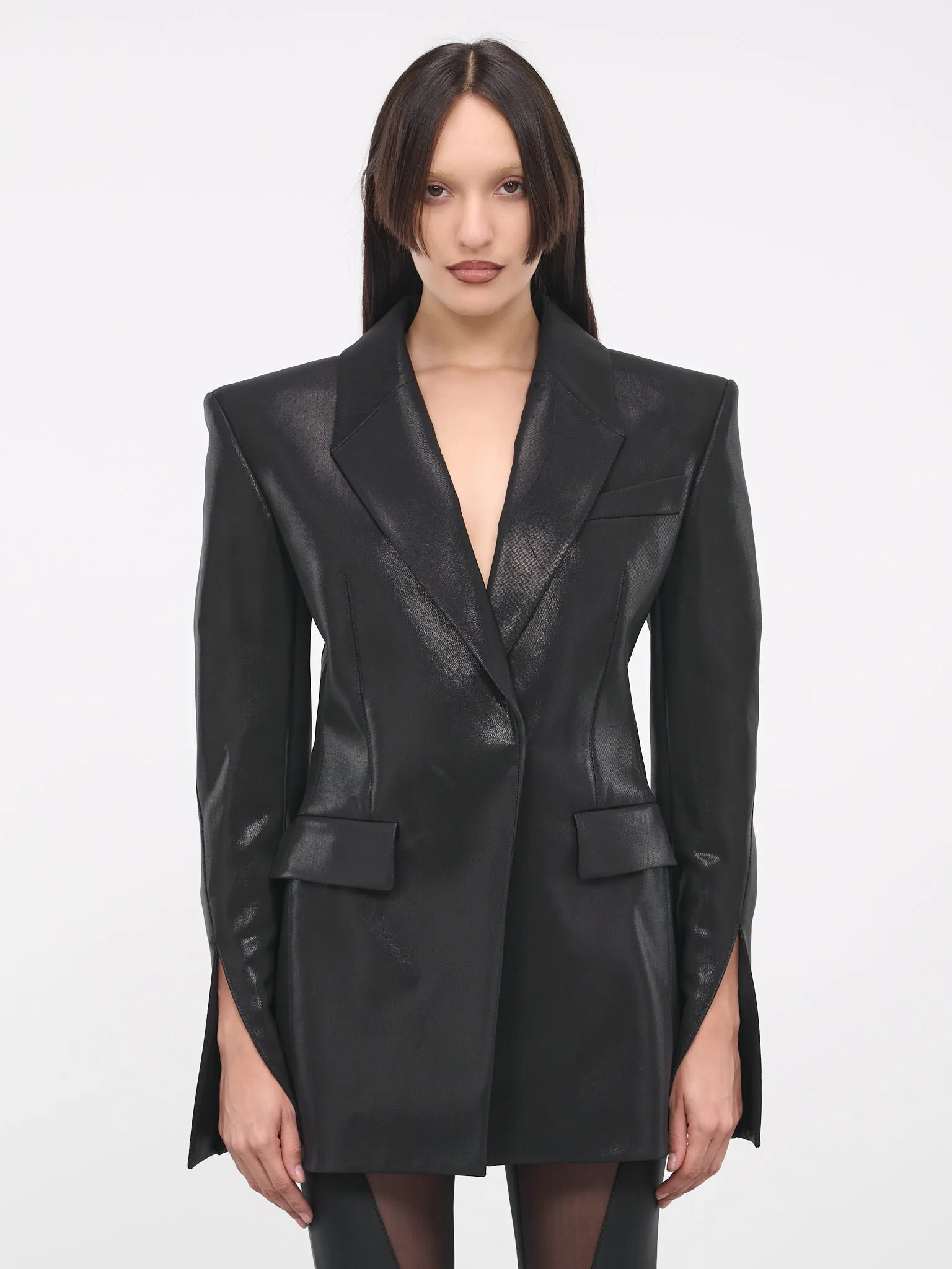 Open-Back Blazer (1VE0359187-BLACK) sold by lorenzo